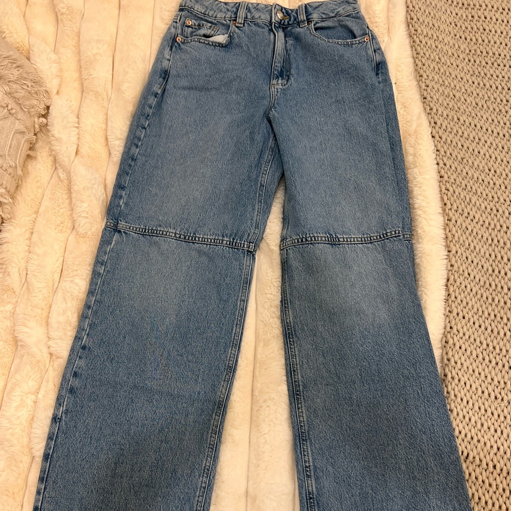 Garage Light Blue Flare Jeans